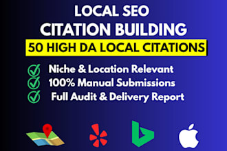 build manual local SEO citations and business listings
