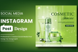 design social media post for instagram facebook