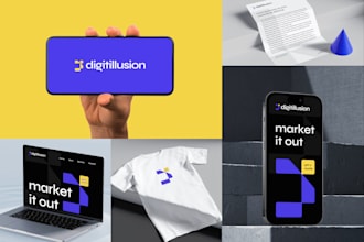 create a unique modern business and corporate brand identity