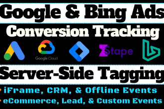 setup server side google ads enhanced conversion tracking and remarketing tag