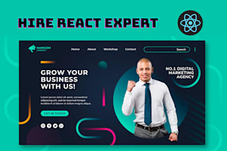 develop responsive javascript web applications in reactjs