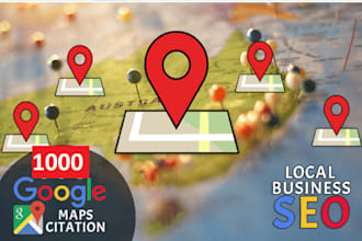 create 95k google maps citations for gmb ranking and local SEO