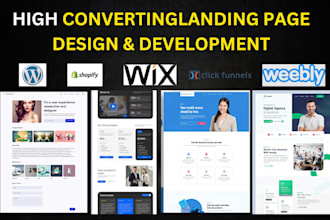 create high converting landing page or squeeze page