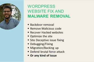 remove wordpress malware, fix hacked wordpress website