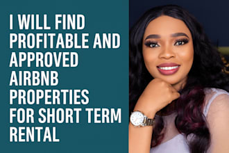 find profitable and approved airbnb properties for short term rental