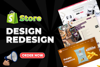 build shopify store or shopify website redesign by shopify developer