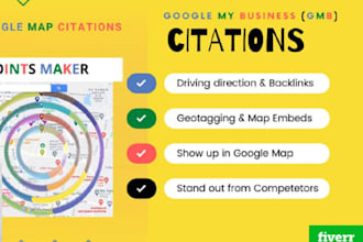 do 10,000 google map citations for local SEO,gmb ranking
