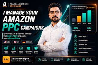 manage amazon PPC advertising campaign for USA UK germany