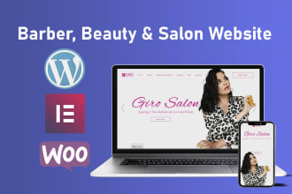 build a modern wordpress barber, beauty, and salon website
