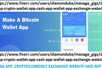 develop crypto wallet app, cash app, wallet app, exchange website