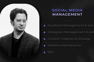 provide conversion focused social media management and ads service