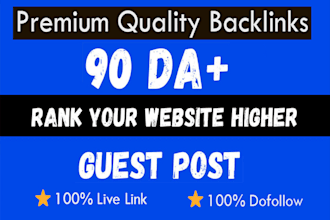 high authority da 90 permanent SEO dofollow backlinks
