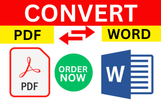 convert pdf to word, typing, image to text