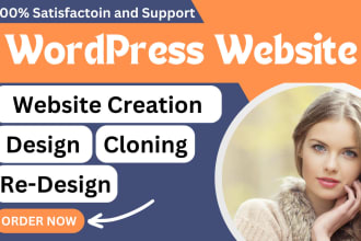 design, redesign, clone, duplicate, build, edit, fix wordpress website