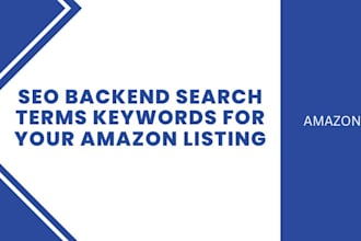 do SEO backend search terms keywords for your amazon listing