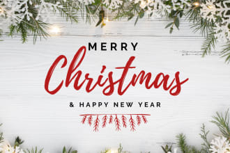 create merry christmas design, greeting card, flyer valentines day design