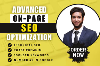 do onpage SEO with yoast and technical optimization of wordpress site