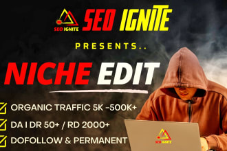 do link insertion niche edit dofollow outreach guest post on real da 50plus site