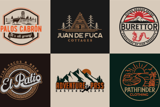 design retro vintage logo and badge