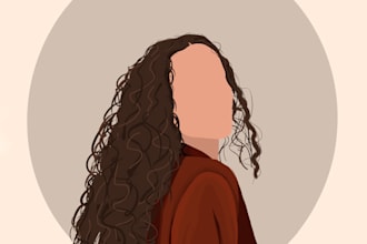 draw a flat minimalist illustration