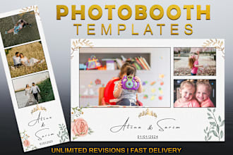 design amazing custom photobooth templates for your events