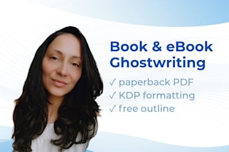 ghostwrite a well researched non fiction ebook