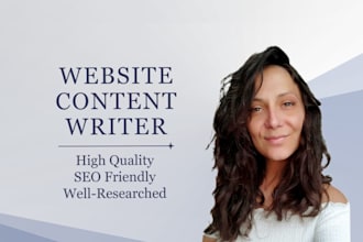 write custom content for your website