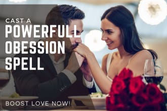 cast obsession love spell with powerful crystals