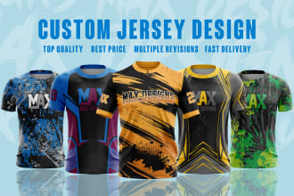 design esports or gaming sublimation jersey for you