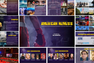 create film pitch deck for your film, web, TV show