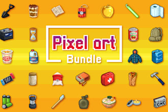 create pixel art items in bundle