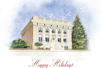 create an illustrated holiday card