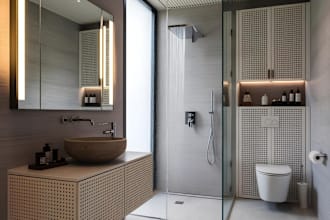 do washroom design, 3d rendering of bathroom