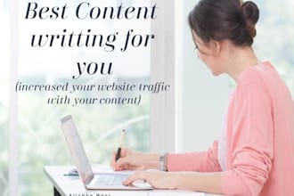 do SEO article writing, website content and blog writing