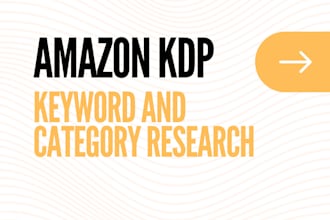 research categories and keywords for amazon KDP