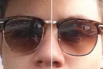 sharpen facial features on a photo
