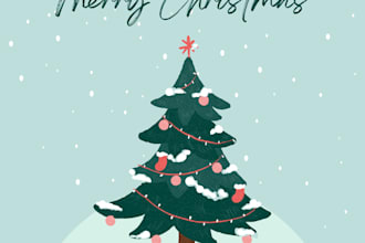 design a christmas card for you