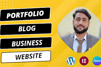 build personal portfolio website, blog or business website in canva or wordpress