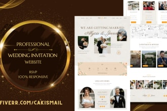 develop premium wedding web invitations, rsvp, gallery