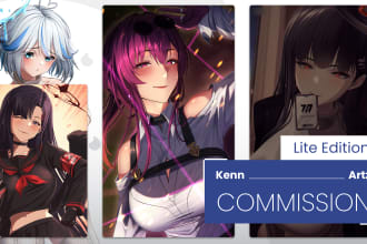 draw anime manga illustration oc fanart vtuber