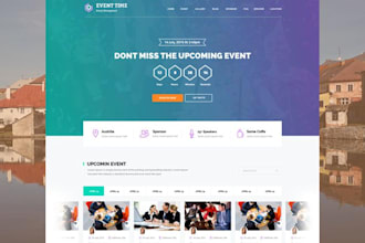 make responsive website for any event