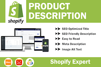 do write shopify SEO product description