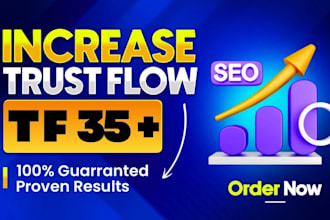 increase majestic trust flow 35 plus