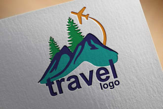 design travel agency summer vacation or holiday logo in 24h