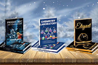 creat professional book cover design and kdp cover design