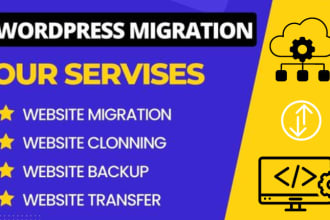 transfer or migrate wordpress website to new hosting or domain