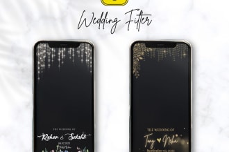 creating snapchat wedding effect or filter