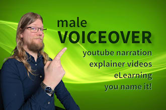 record a neutral english, male voice over