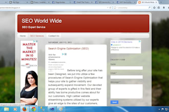 create a blogger or wordpress blog