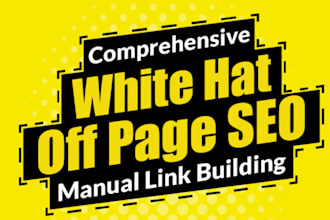 create white hat manual seo backlinks